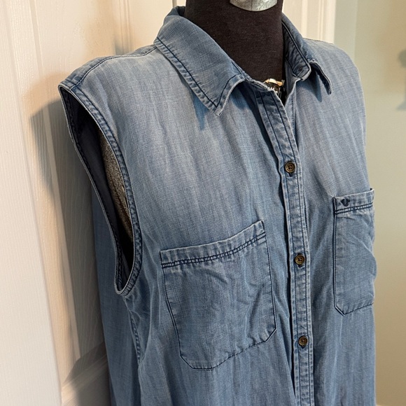 True Religion Sleeveless Blue Denim Dress - Picture 3 of 9
